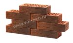 Кирпич лицевой керамический одинарный красный флеш руст М150 — изображение 7