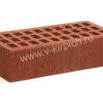 Кирпич лицевой керамический одинарный бордо бархат М150 ГОСТ 530-2012