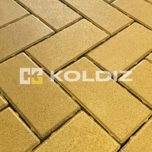 Брусчатка "Моно Желтый" 100x200х60
