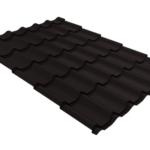 Металлочерепица Классик ("Classic") v01 0,5 Drap TX RAL 9005 черный