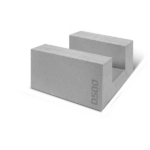 Блок D500 B2,5 F100 500х400х250 газобетонный U-образный