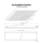 Фальцевая панель Металл Профиль FASTCLICK-В (VikingMP E-20-7016-0.5) — изображение 3
