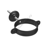 Хомут держатель трубы Aquasystem D90 мм, GreenCoat Pural BT matt, RR 33 (черный)