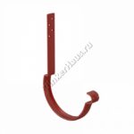 Крюк крепления желоба длинный (14 см) Aquasystem D150 мм, GreenCoat Pural BT, RR 29 (красный)