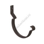 Крюк крепления желоба короткий Aquasystem D125 мм, GreenCoat Pural BT, RR 32 (коричневый)