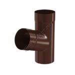 Тройник Aquasystem D90 мм, GreenCoat Pural BT, RAL 8017 (коричневый)