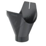 Воронка желоба Aquasystem D125 мм, GreenCoat Pural BT matt, RR 23 (серый)