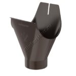 Воронка желоба Aquasystem D125 мм, GreenCoat Pural BT, RR 32 (коричневый)