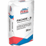 Шпатлевка цементная Perel FACADE-B, белая, 20 кг