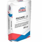 Шпатлевка цементная FACADE-C, серая, 25 кг